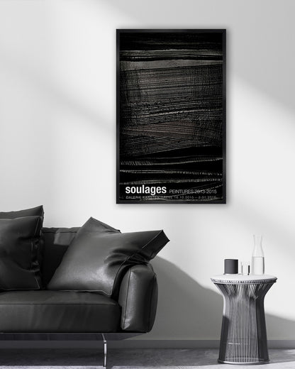 SOULAGES. PEINTURES 2013–2015ポスター【Pierre Soulages│ピエール・スーラージュ】（60cm×97cm）