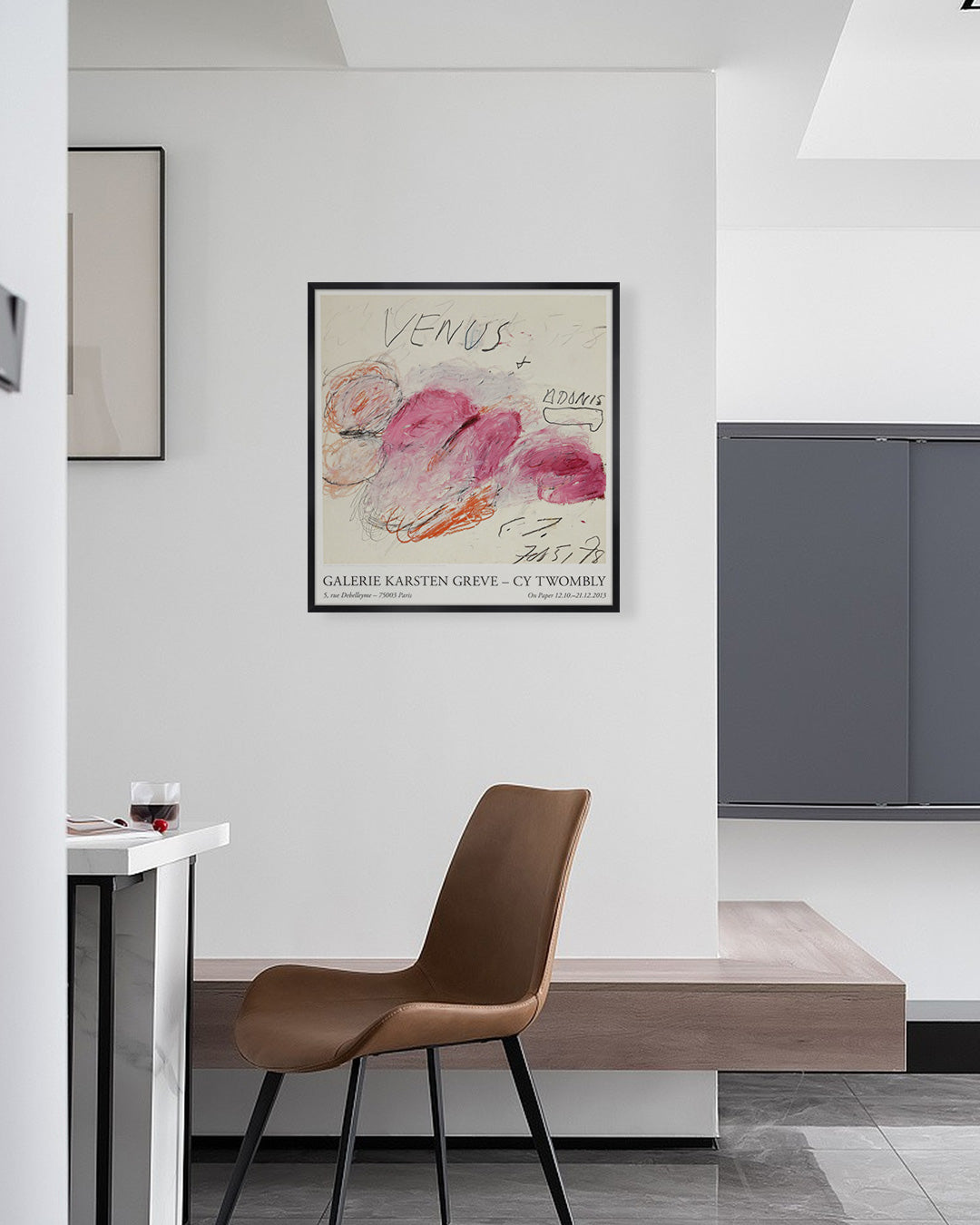 Galerie Karsten Greve, Paris 2013ポスター【Cy Twombly│サイ・トゥオンブリー】（51cm×54cm）