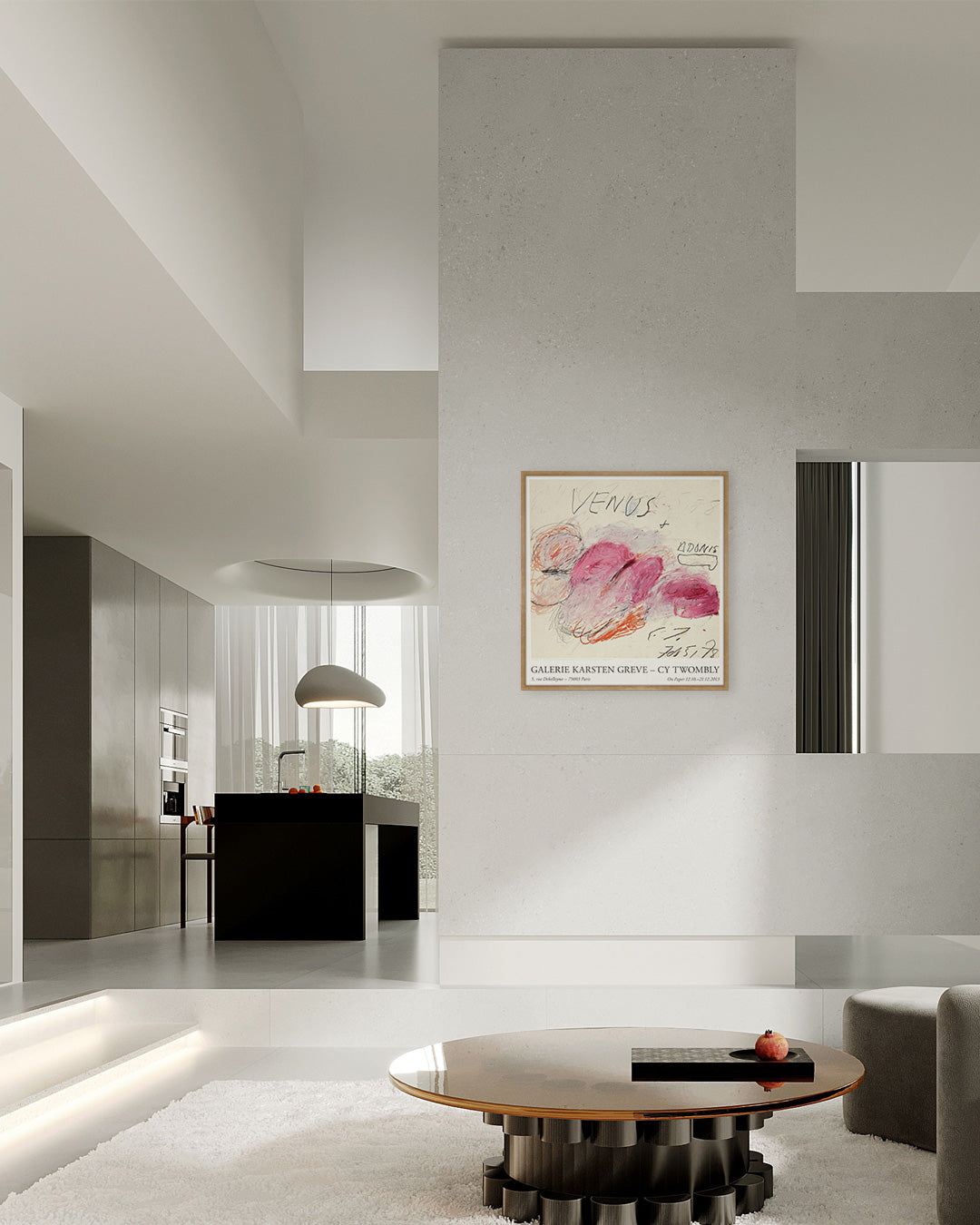 Galerie Karsten Greve, Paris 2013ポスター【Cy Twombly│サイ・トゥオンブリー】（51cm×54cm）