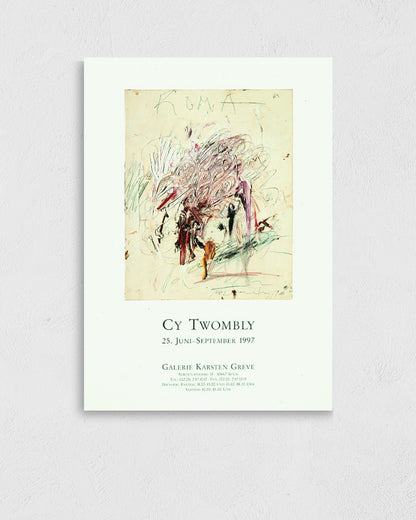 Galerie Karsten Greve, Cologne 1997ポスター【Cy Twombly│サイ・トゥオンブリー】（59.4cm×84cm）
