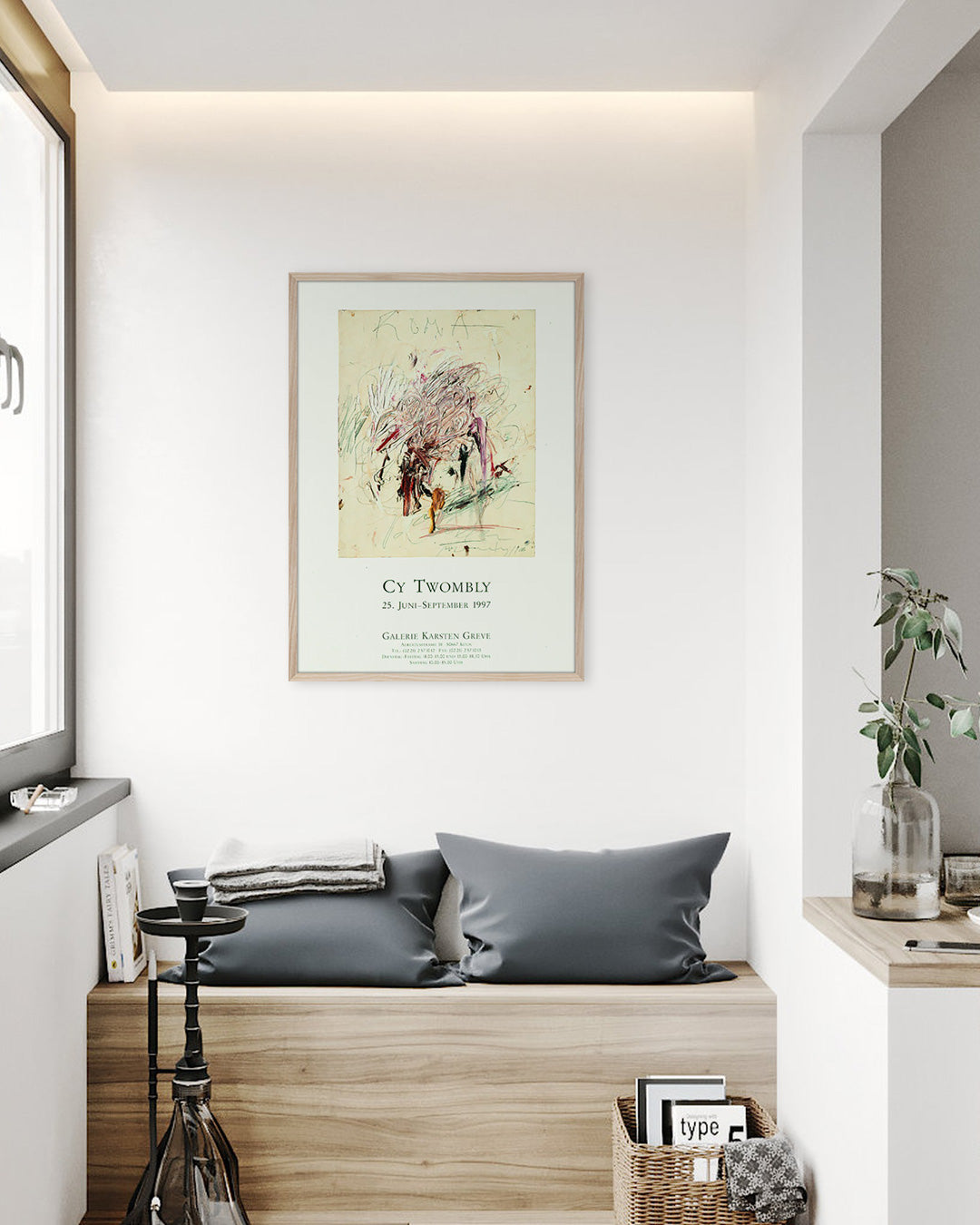 Galerie Karsten Greve, Cologne 1997ポスター【Cy Twombly│サイ・トゥオンブリー】（59.4cm×84cm）