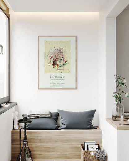 Galerie Karsten Greve, Cologne 1997ポスター【Cy Twombly│サイ・トゥオンブリー】（59.4cm×84cm）