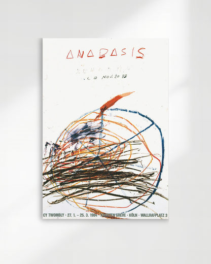 Galerie Karsten Greve, Cologne 1984ポスター【Cy Twombly│サイ・トゥオンブリー】（67.6cm×96.8cm）