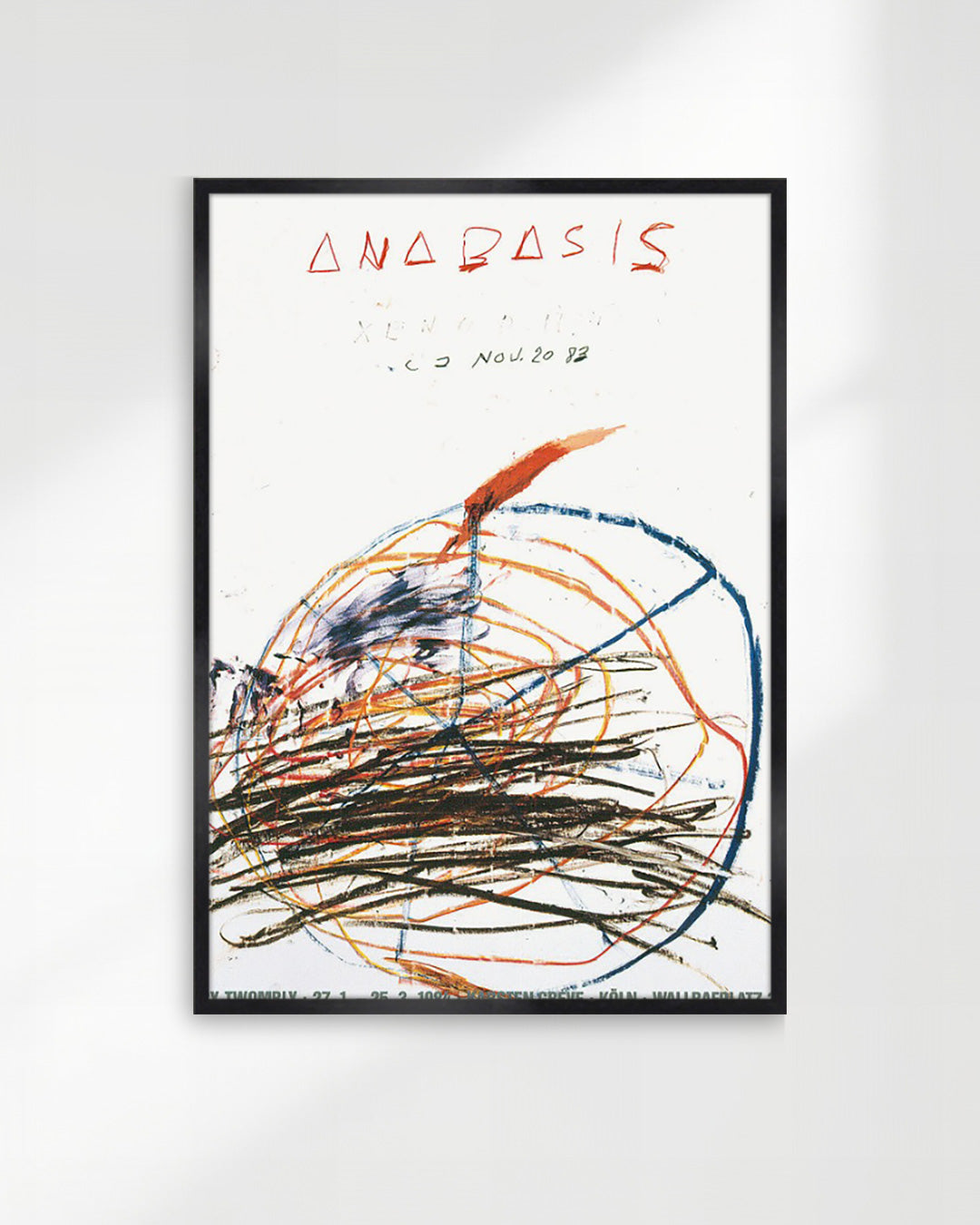 Galerie Karsten Greve, Cologne 1984ポスター【Cy Twombly│サイ・トゥオンブリー】（67.6cm×96.8cm）