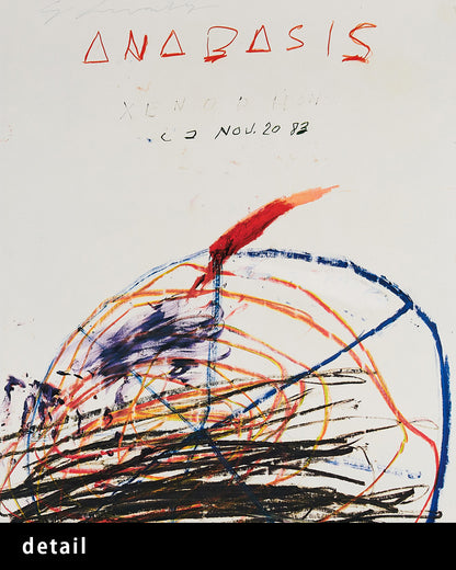 Galerie Karsten Greve, Cologne 1984ポスター【Cy Twombly│サイ・トゥオンブリー】（67.6cm×96.8cm）
