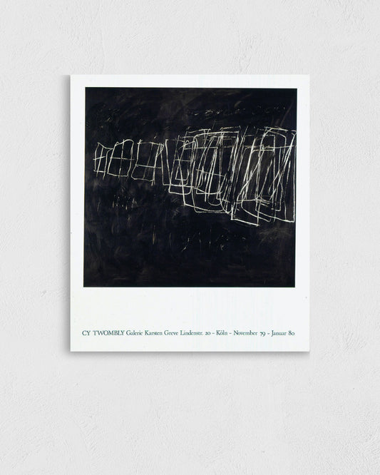 Galerie Karsten Greve, Cologne 1980ポスター【Cy Twombly│サイ・トゥオンブリー】（57cm×65.9cm）
