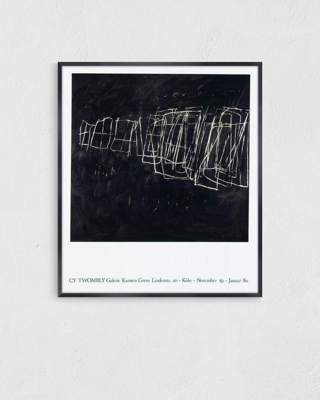 Galerie Karsten Greve, Cologne 1980ポスター【Cy Twombly│サイ・トゥオンブリー】（57cm×65.9cm）