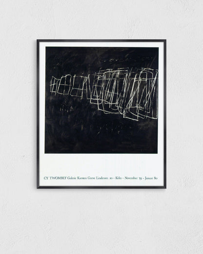 Galerie Karsten Greve, Cologne 1980ポスター【Cy Twombly│サイ・トゥオンブリー】（57cm×65.9cm）