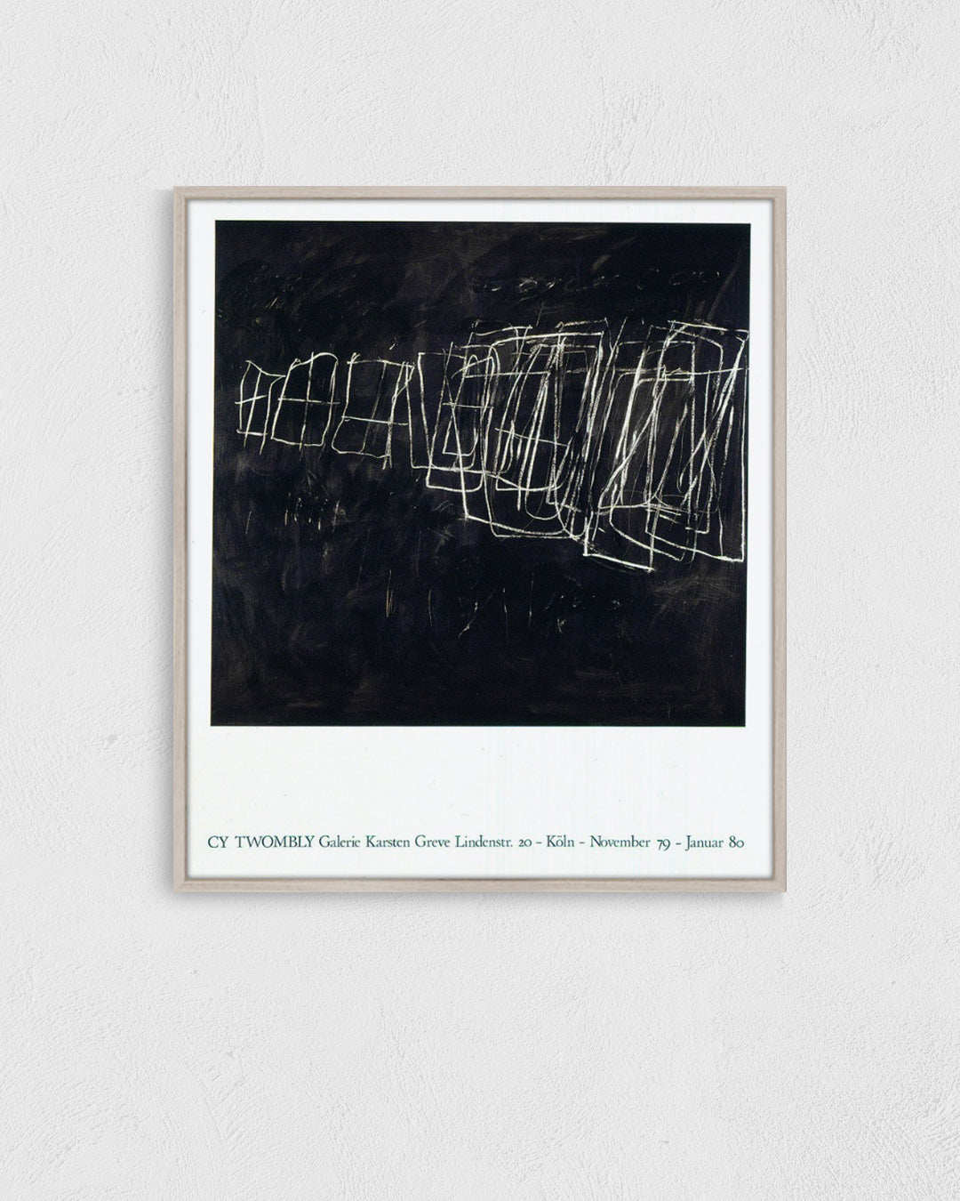Galerie Karsten Greve, Cologne 1980ポスター【Cy Twombly│サイ・トゥオンブリー】（57cm×65.9cm）