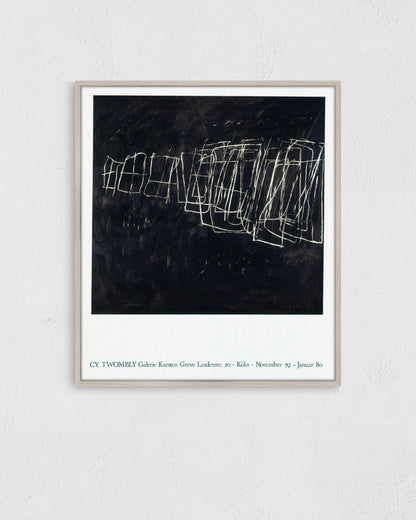 Galerie Karsten Greve, Cologne 1980ポスター【Cy Twombly│サイ・トゥオンブリー】（57cm×65.9cm）