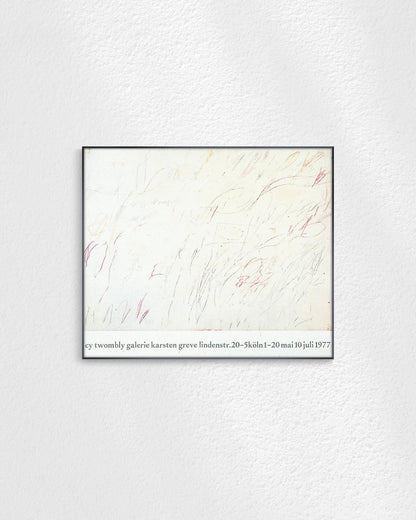 Galerie Karsten Greve, Cologne 1977ポスター【Cy Twombly│サイ・トゥオンブリー】（82.6cm×69.6cm）