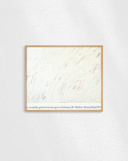 Galerie Karsten Greve, Cologne 1977ポスター【Cy Twombly│サイ・トゥオンブリー】（82.6cm×69.6cm）