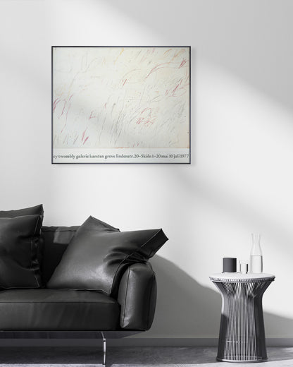 Galerie Karsten Greve, Cologne 1977ポスター【Cy Twombly│サイ・トゥオンブリー】（82.6cm×69.6cm）