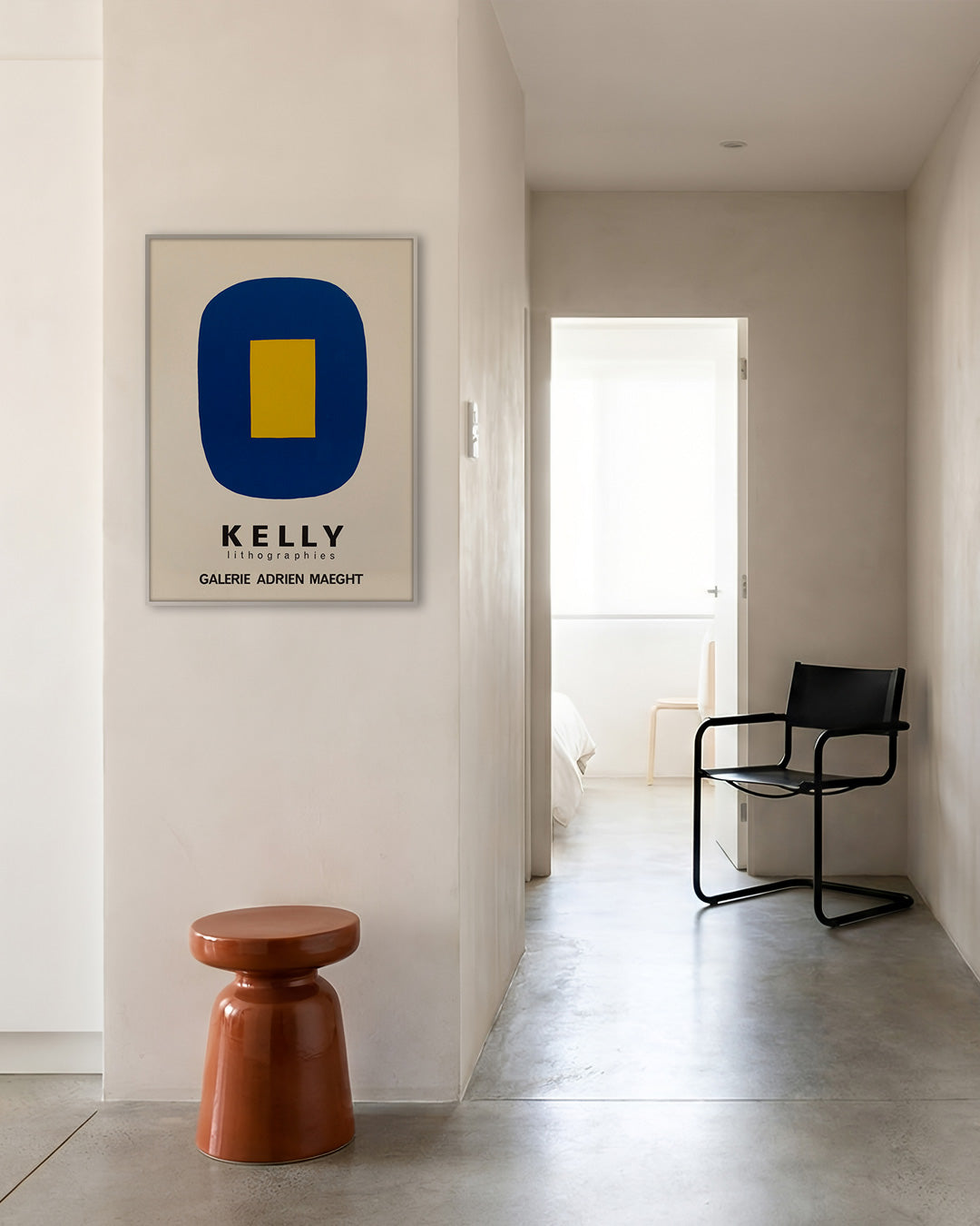 Blue with Yellowポスター【Ellsworth Kelly│エルスワーズ・ケリー