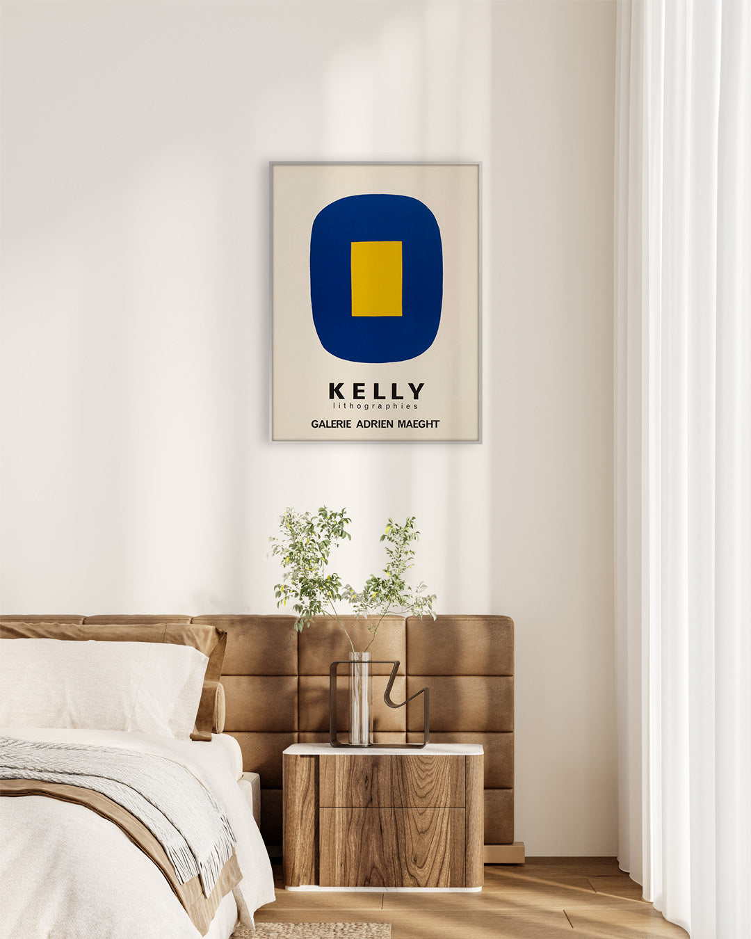 Blue with Yellowポスター【Ellsworth Kelly│エルスワーズ・ケリー