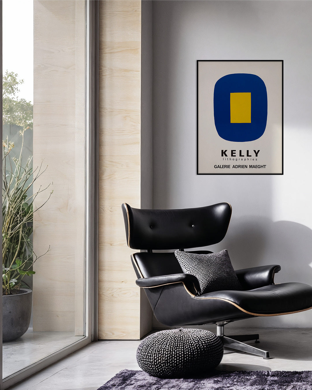 Blue with Yellowポスター【Ellsworth Kelly│エルスワーズ・ケリー