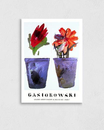 Fleurs No.85/86ポスター【Gérard Gasiorowski│ジェラール・ガジオロフスキ】
