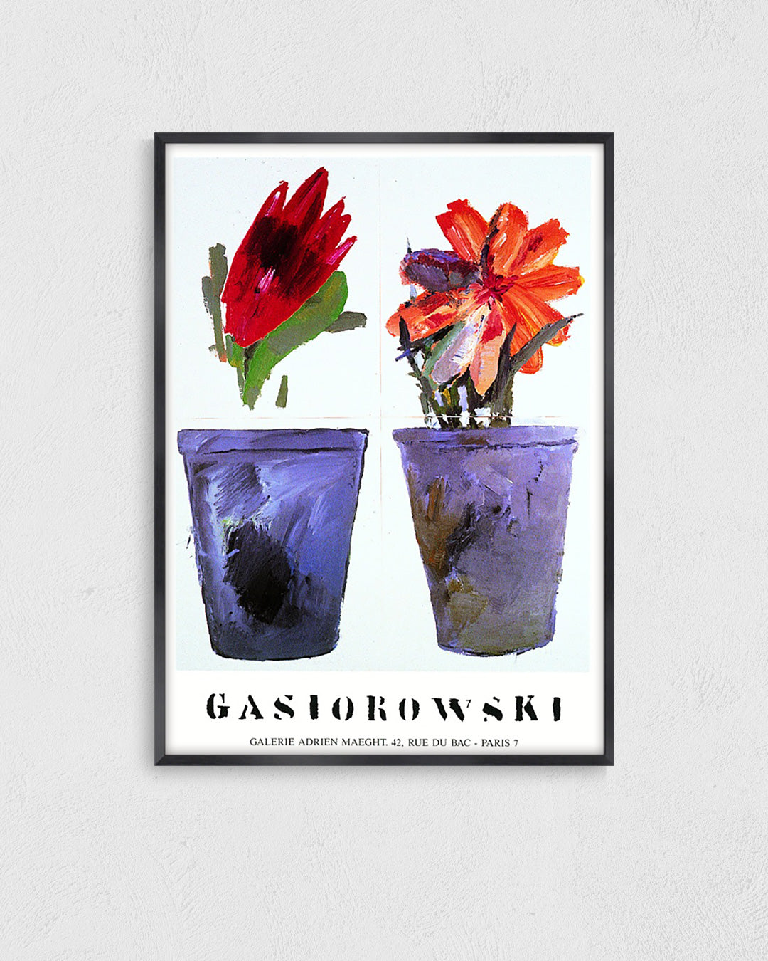 Fleurs No.85/86ポスター【Gérard Gasiorowski│ジェラール・ガジオロフスキ】