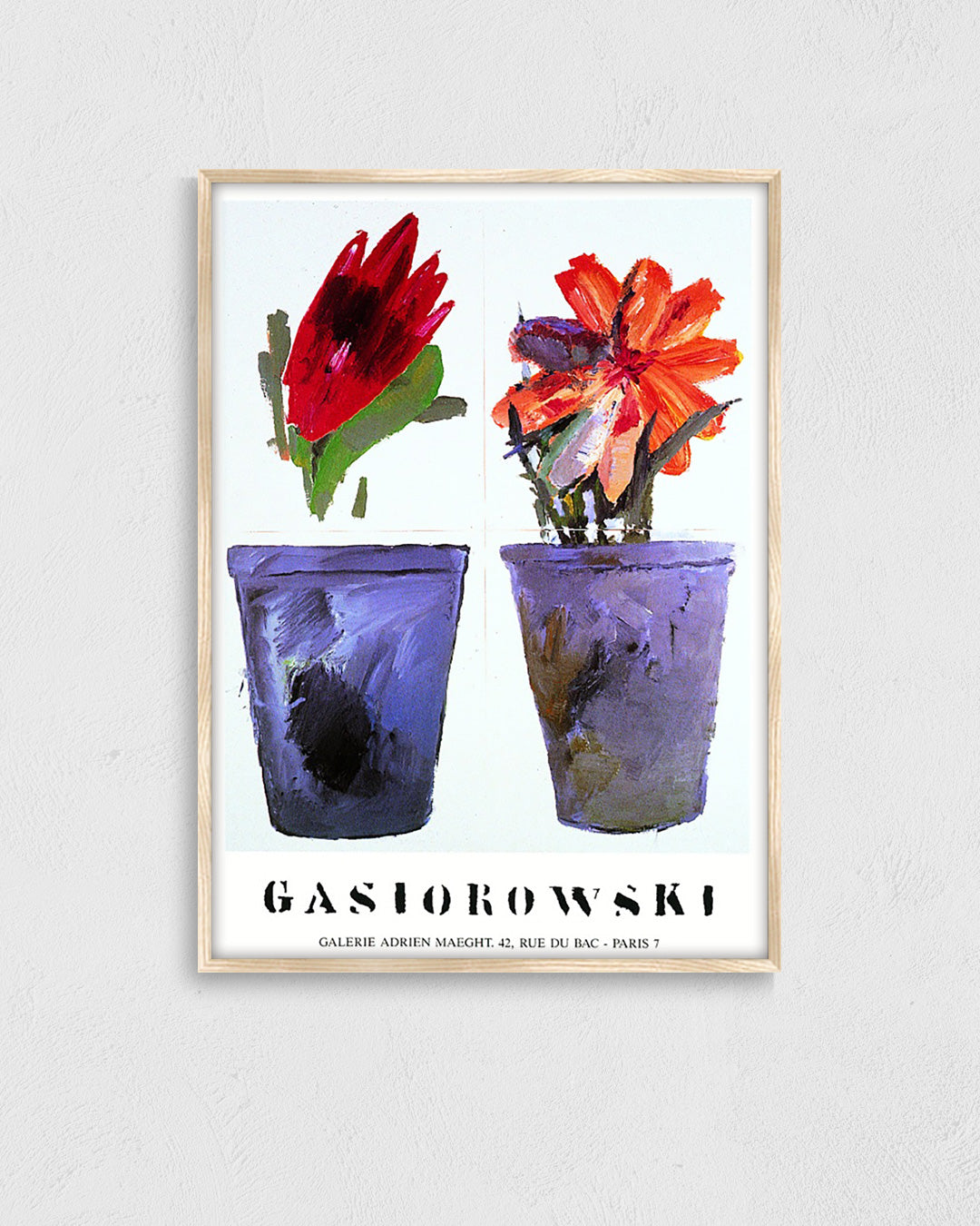 Fleurs No.85/86ポスター【Gérard Gasiorowski│ジェラール・ガジオロフスキ】