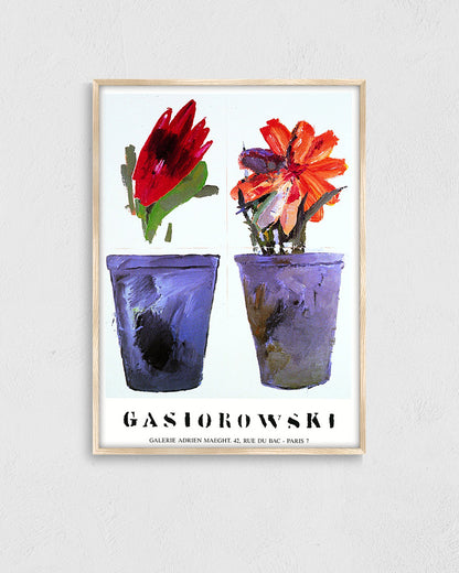 Fleurs No.85/86ポスター【Gérard Gasiorowski│ジェラール・ガジオロフスキ】