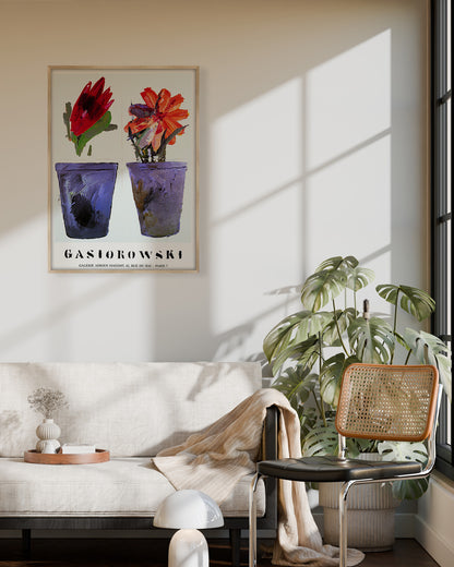 Fleurs No.85/86ポスター【Gérard Gasiorowski│ジェラール・ガジオロフスキ】