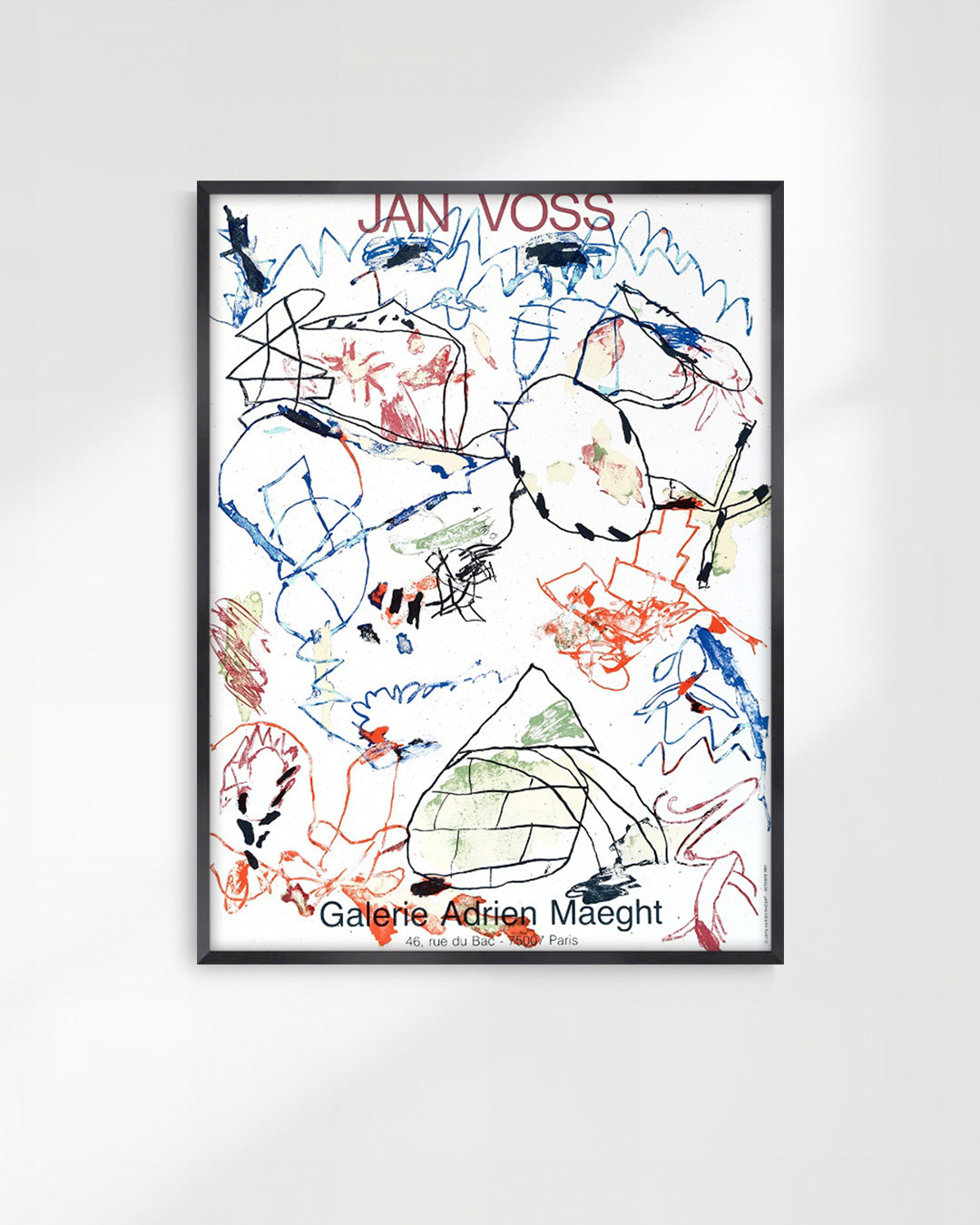 SANS TITRE(Galerie Maeght 1982)ポスター【Jan Voss│ヤン・フォス】（70.5×52.5）