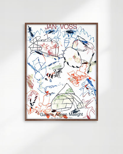 SANS TITRE(Galerie Maeght 1982)ポスター【Jan Voss│ヤン・フォス】（70.5×52.5）