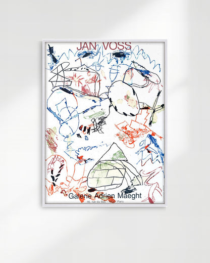 SANS TITRE(Galerie Maeght 1982)ポスター【Jan Voss│ヤン・フォス】（70.5×52.5）