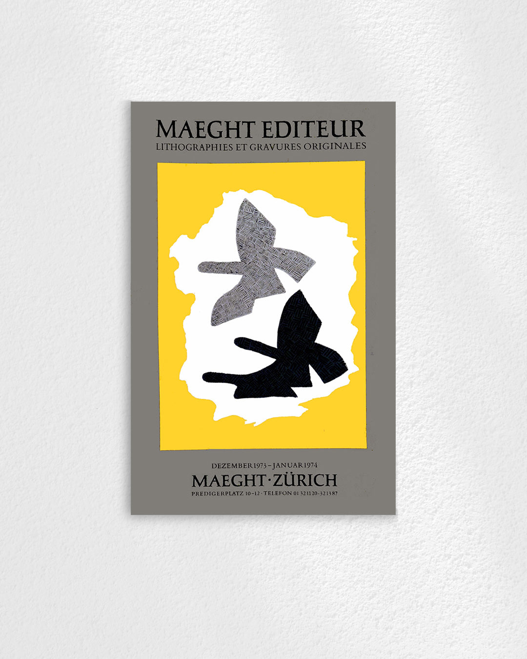 Georges Braque Zurich Exhibition Posteポスター【Georges Braque│ジョルジュ・ブラック】（68.5×42.5）
