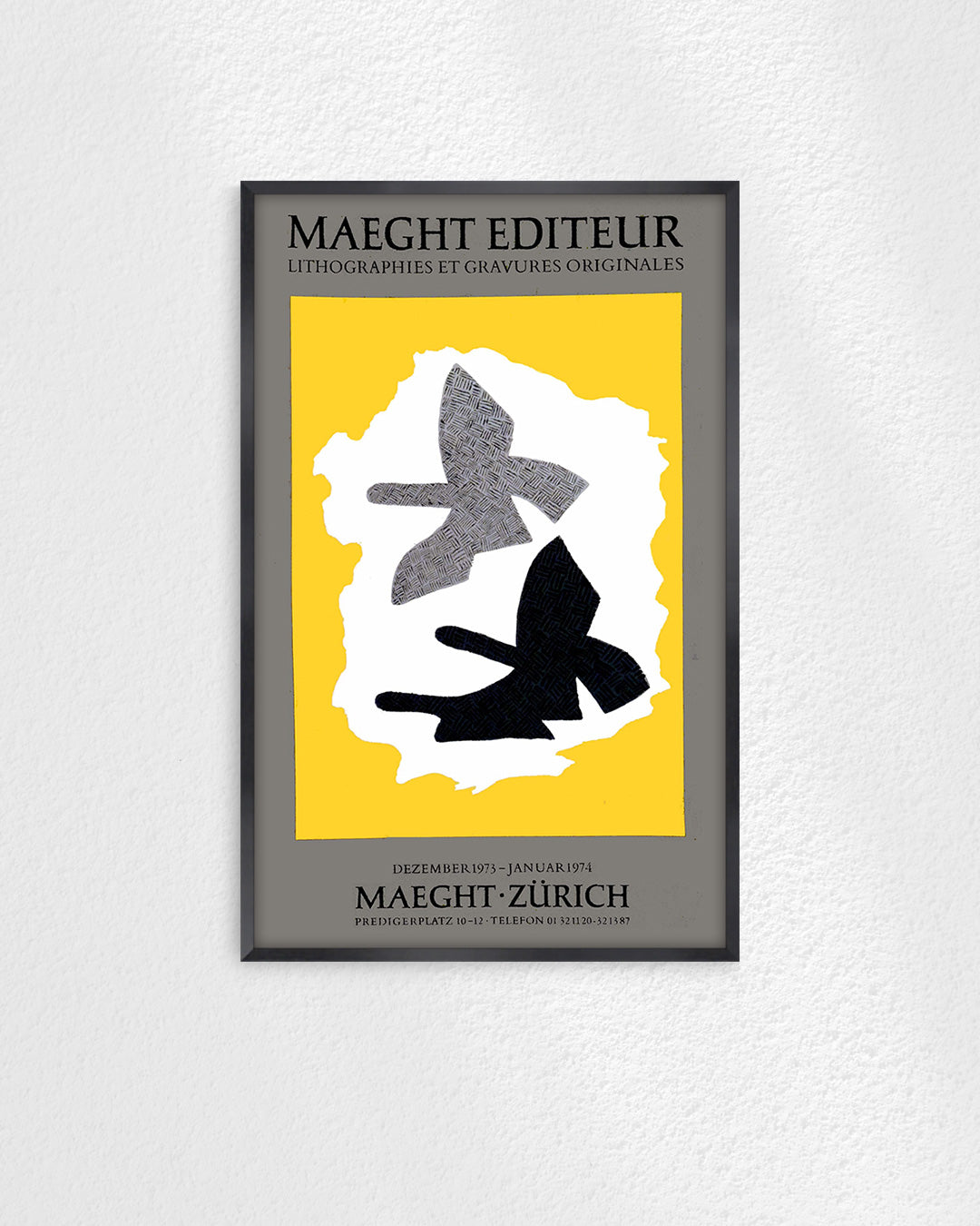 Georges Braque Zurich Exhibition Posteポスター【Georges Braque│ジョルジュ・ブラック】（68.5×42.5）