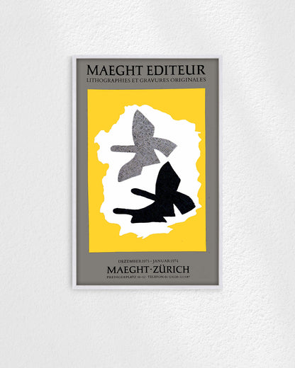 Georges Braque Zurich Exhibition Posteポスター【Georges Braque│ジョルジュ・ブラック】（68.5×42.5）