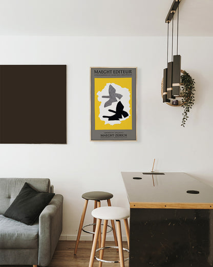 Georges Braque Zurich Exhibition Posteポスター【Georges Braque│ジョルジュ・ブラック】（68.5×42.5）