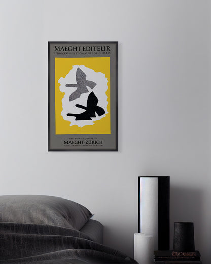 Georges Braque Zurich Exhibition Posteポスター【Georges Braque│ジョルジュ・ブラック】（68.5×42.5）
