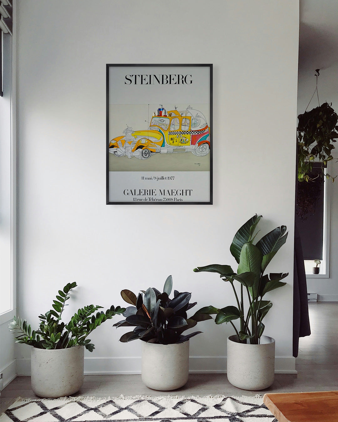 Taxi Exhibition Poster (Galerie Maeght, 1977)ポスター【Saul Steinberg│ソール・スタインバーグ】