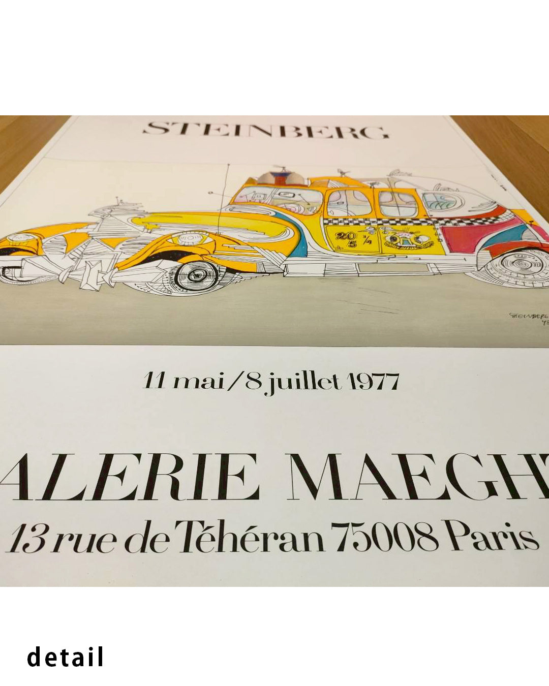 Taxi Exhibition Poster (Galerie Maeght, 1977)ポスター【Saul Steinberg│ソール・スタインバーグ】