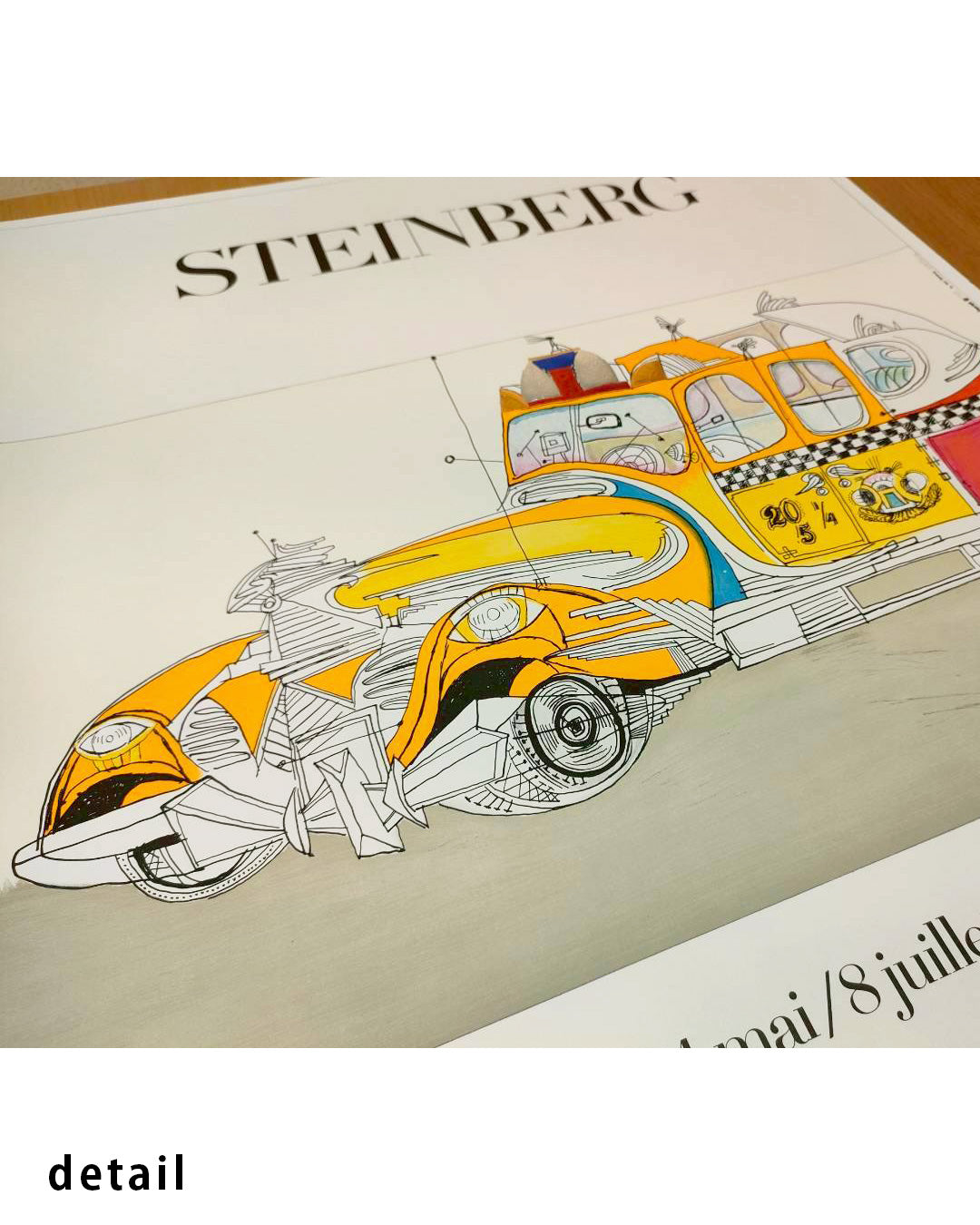Taxi Exhibition Poster (Galerie Maeght, 1977)ポスター【Saul Steinberg│ソール・スタインバーグ】