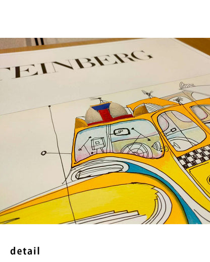 Taxi Exhibition Poster (Galerie Maeght, 1977)ポスター【Saul Steinberg│ソール・スタインバーグ】
