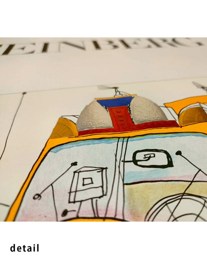 Taxi Exhibition Poster (Galerie Maeght, 1977)ポスター【Saul Steinberg│ソール・スタインバーグ】