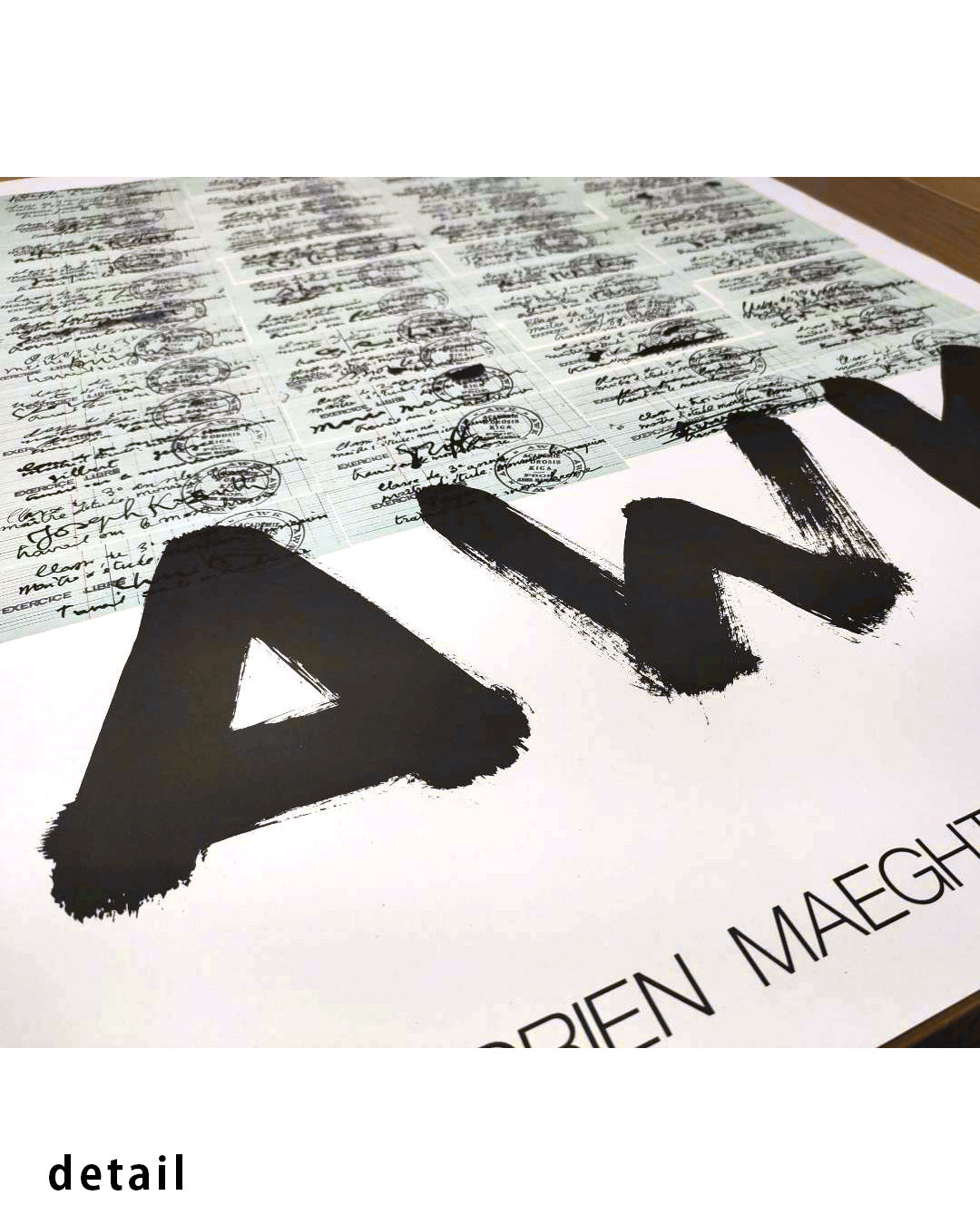 A.W.K. Exhibition Poster (Galerie Adrien Maeght, 1982)ポスター【Gérard Gasiorowski│ジェラール・ガシオロウスキー】（74.5×56）