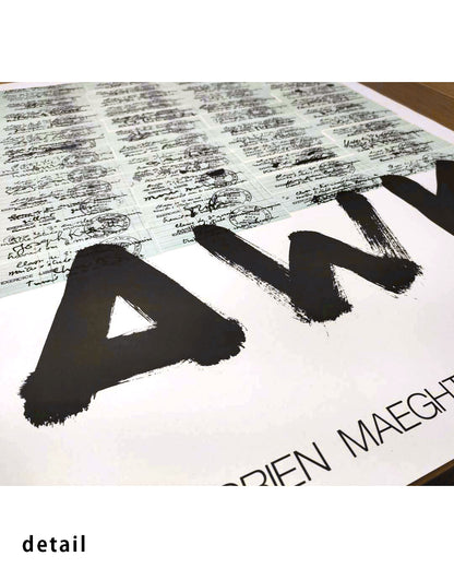 A.W.K. Exhibition Poster (Galerie Adrien Maeght, 1982)ポスター【Gérard Gasiorowski│ジェラール・ガシオロウスキー】（74.5×56）