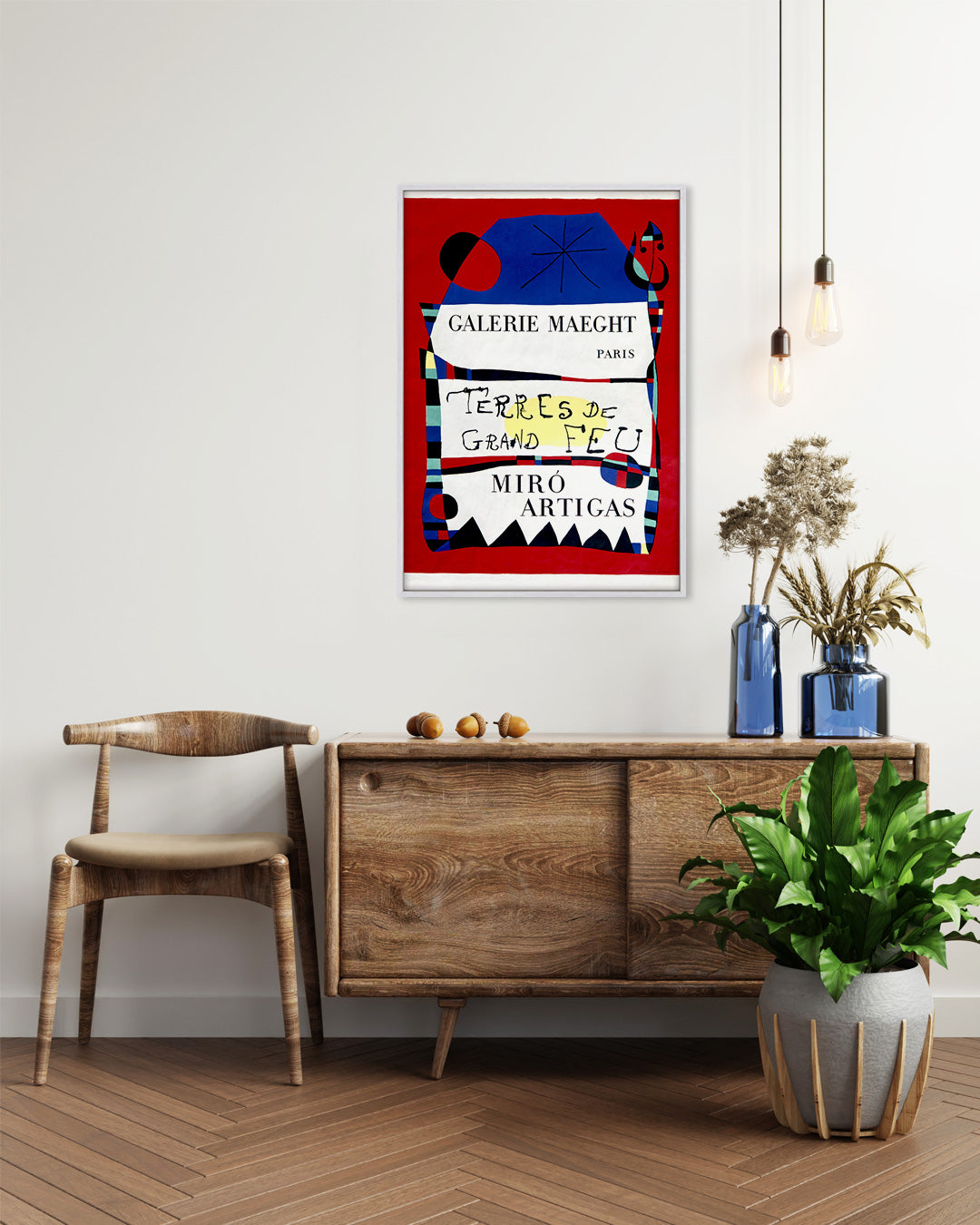 Terres de grand feu Exhibition Poster (Galerie Maeght, 1956)ポスター【Joan Miro
│ジョアン・ミロ】（75×53）