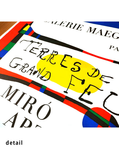 Terres de grand feu Exhibition Poster (Galerie Maeght, 1956)ポスター【Joan Miro
│ジョアン・ミロ】（75×53）