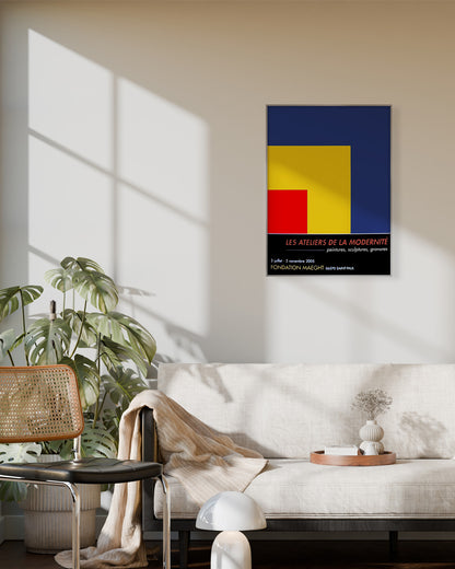 Red, Yellow, Blue Exhibition Poster (Fondation Maeght, 2005)ポスター【Ellsworth Kelly│エルズワース・ケリー】