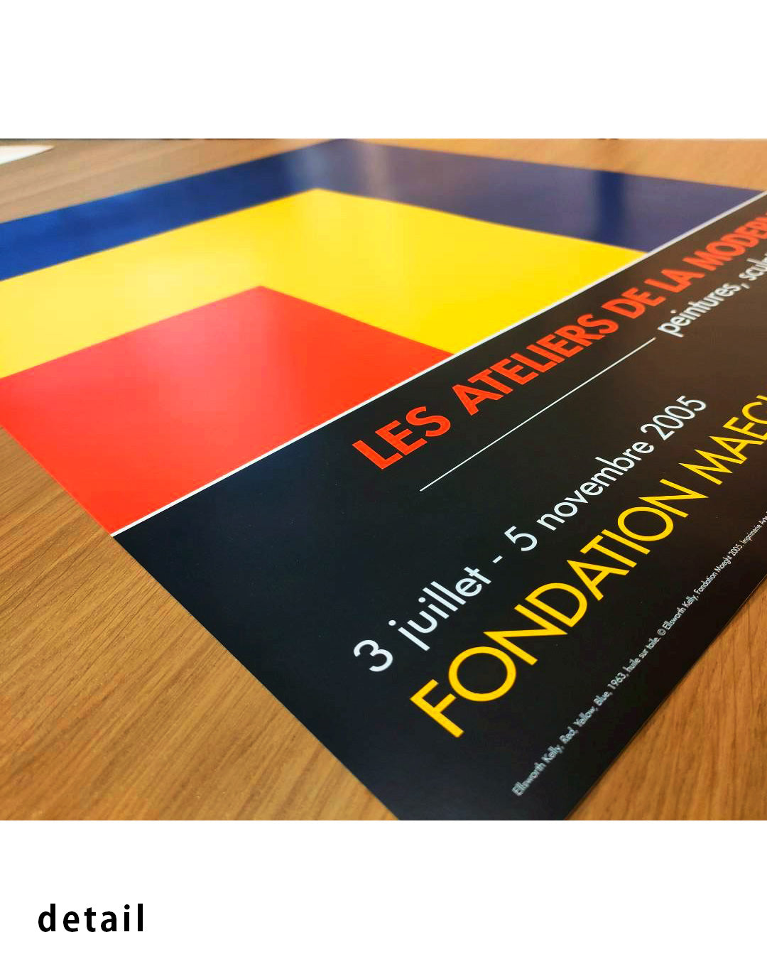 Red, Yellow, Blue Exhibition Poster (Fondation Maeght, 2005)ポスター【Ellsworth Kelly│エルズワース・ケリー】
