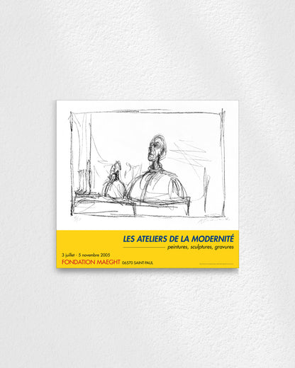 Buste Exhibition Poster (Les Ateliers de la Modernité, 2005)ポスター【Alberto Giacometti│アルベルト・ジャコメッティ】（66×61）