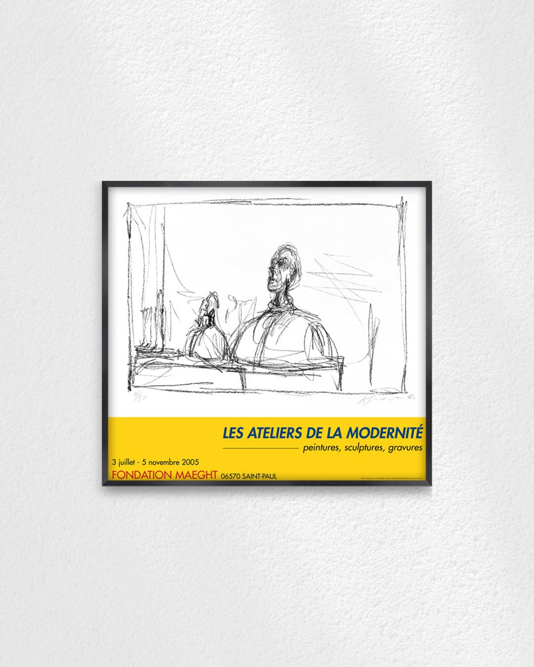 Buste Exhibition Poster (Les Ateliers de la Modernité, 2005)ポスター【Alberto Giacometti│アルベルト・ジャコメッティ】（66×61）