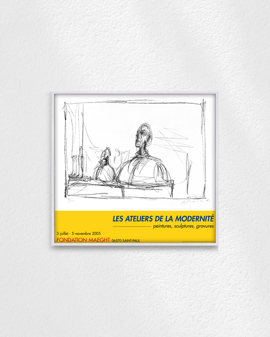 Buste Exhibition Poster (Les Ateliers de la Modernité, 2005)ポスター【Alberto Giacometti│アルベルト・ジャコメッティ】（66×61）