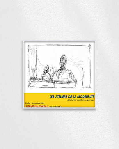 Buste Exhibition Poster (Les Ateliers de la Modernité, 2005)ポスター【Alberto Giacometti│アルベルト・ジャコメッティ】（66×61）