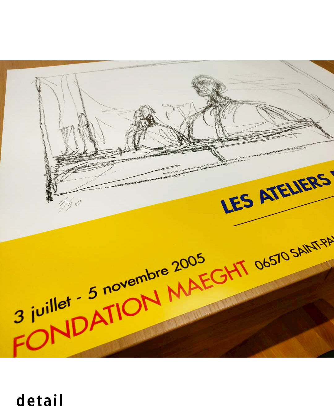 Buste Exhibition Poster (Les Ateliers de la Modernité, 2005)ポスター【Alberto Giacometti│アルベルト・ジャコメッティ】（66×61）