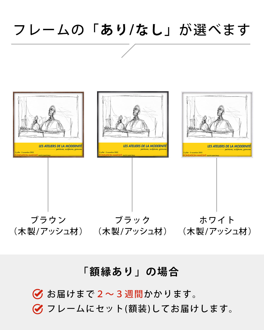 Buste Exhibition Poster (Les Ateliers de la Modernité, 2005)ポスター【Alberto Giacometti│アルベルト・ジャコメッティ】（66×61）